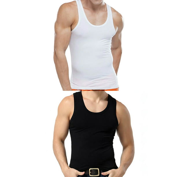New Mens Pack of 5 Quality Slim Fit Vests GYM SUMMER Tank Top Cheapest #2